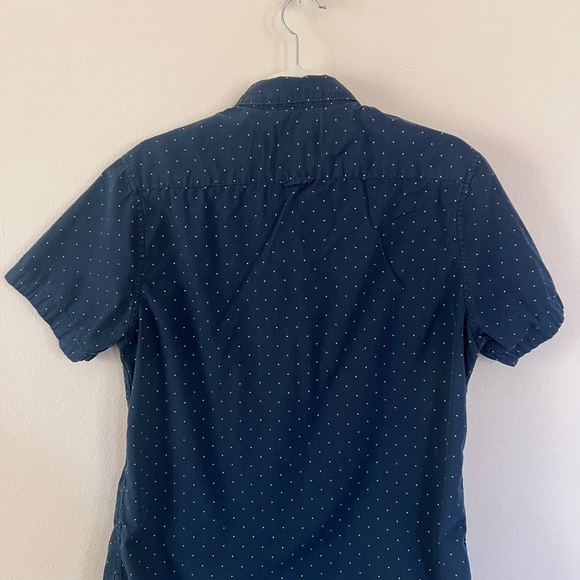 Denim & Flower Blue Casual Button Down Shirt 310 - Picture 8 of 12